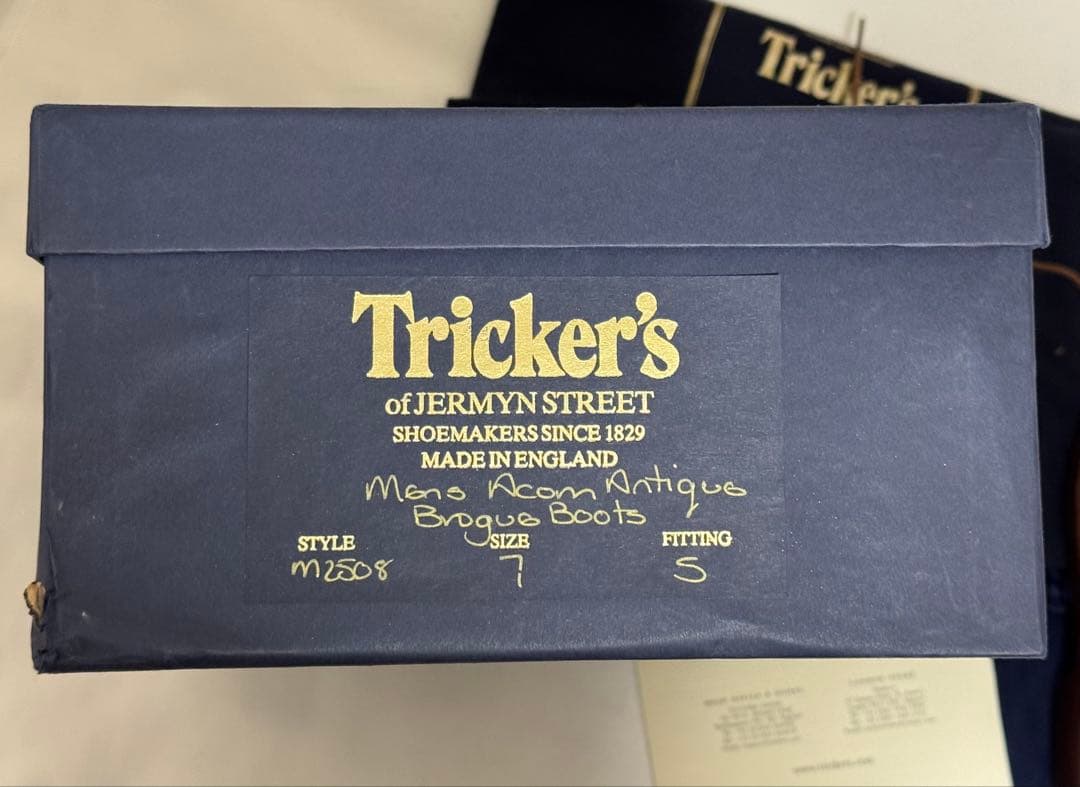 ◆イギリス製【25.5cm】Tricker's◆美品『MOLTON・ブーツ』◆