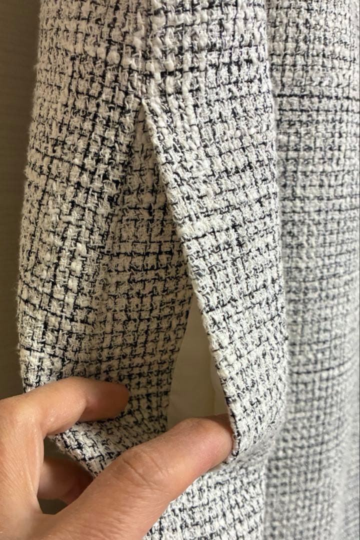 【クリーニング済！アナイ】ブッチャーツイードジャンパードレス 38 入園 入学