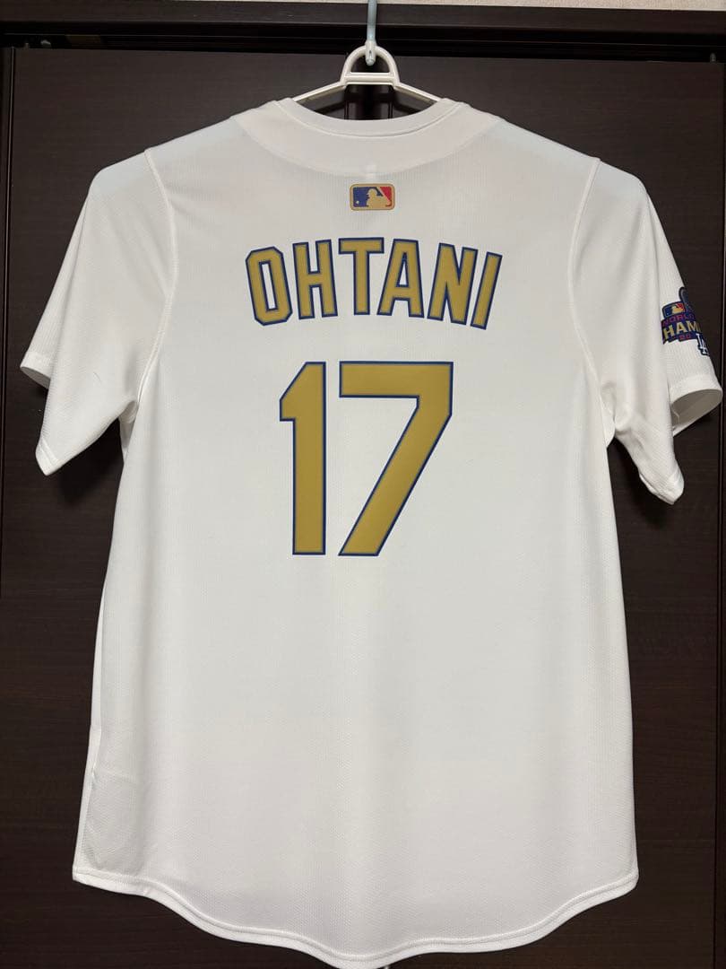 ドジャース Dodgers WS2024優勝記念 ゴールドユニフォーム 限定 L