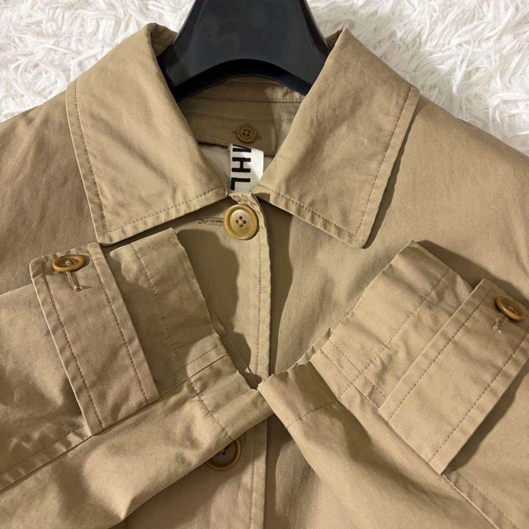 エムエイチエル　MHL. ステンカラーコート 2wayダウンライナー ベージュ