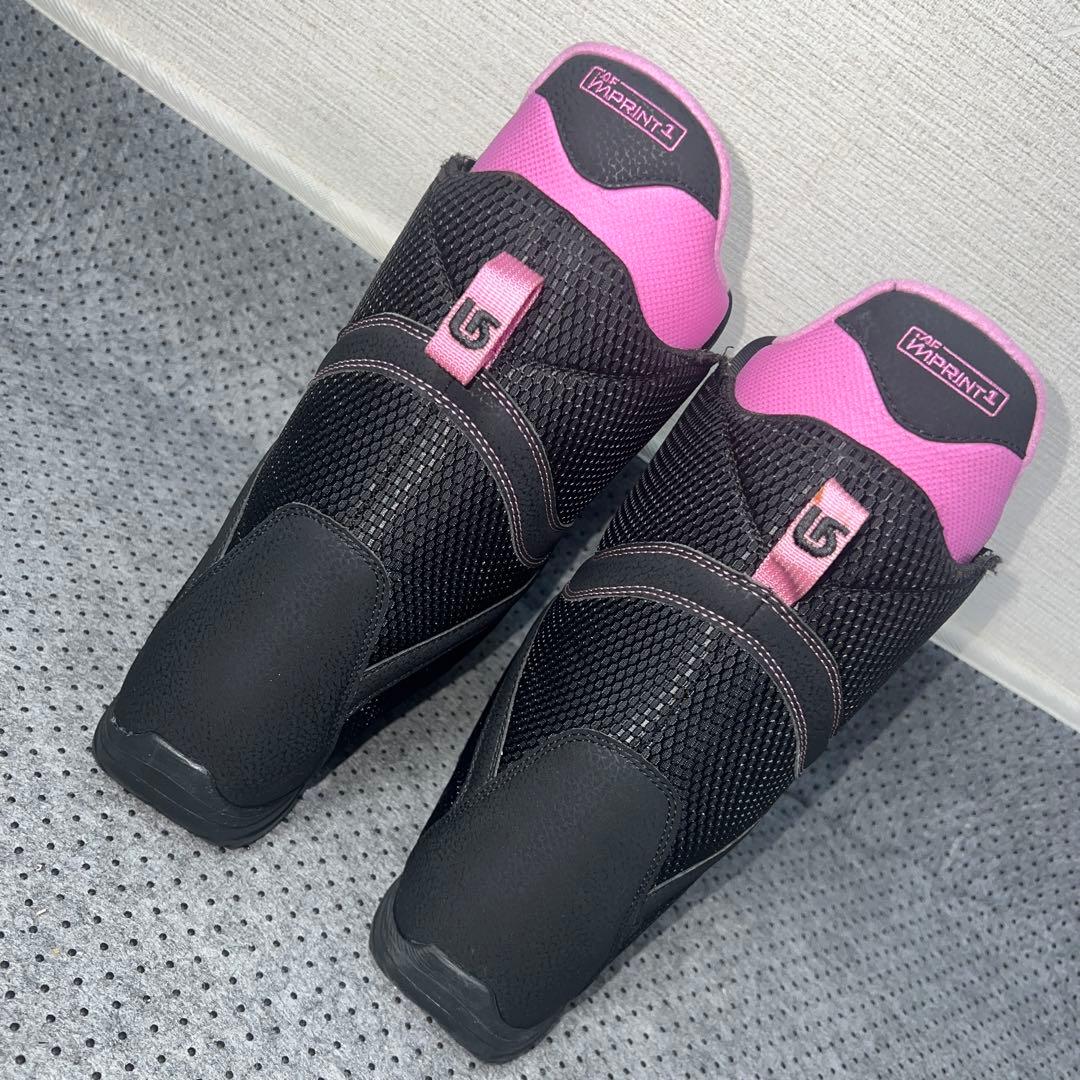 数回使用 24cm BURTON PEACH BOA スノーボードブーツ