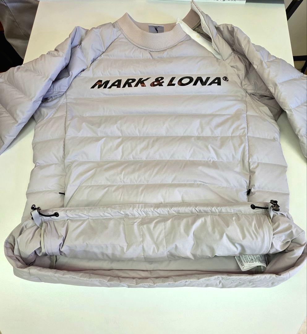 MARK & LONA ダウンジャケットホワイトに近いライトグレー　サイズ50