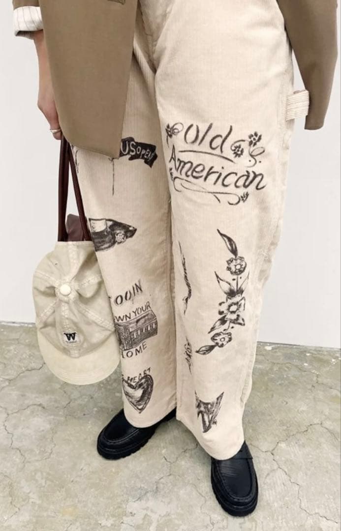 FRAMeWORK rakugaki 1984 PAYDAY 別注パンツ 38