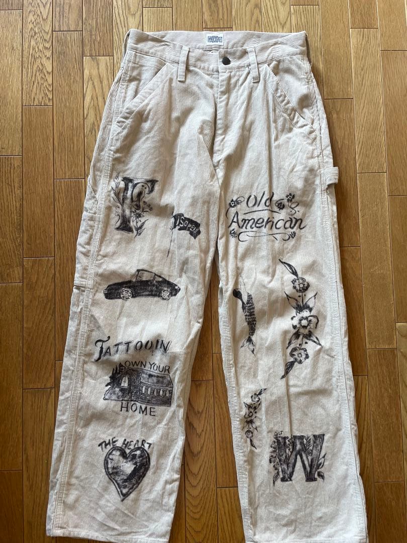 FRAMeWORK rakugaki 1984 PAYDAY 別注パンツ 38