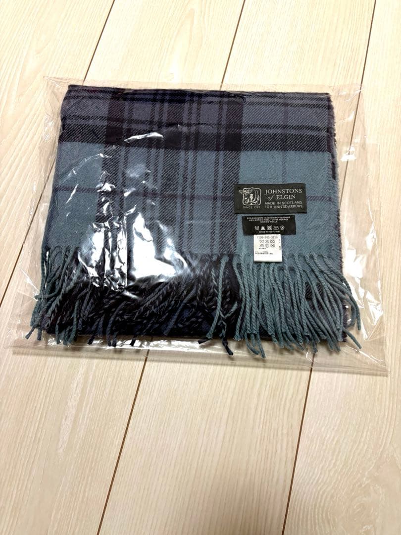 JOHNSTONS OF ELGIN ×ユナイテッドアローズ別注 大判マフラー