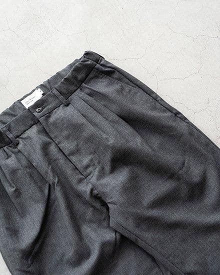 STILL BY HAND スティルバイハンド ウールナイロン4タックパンツ