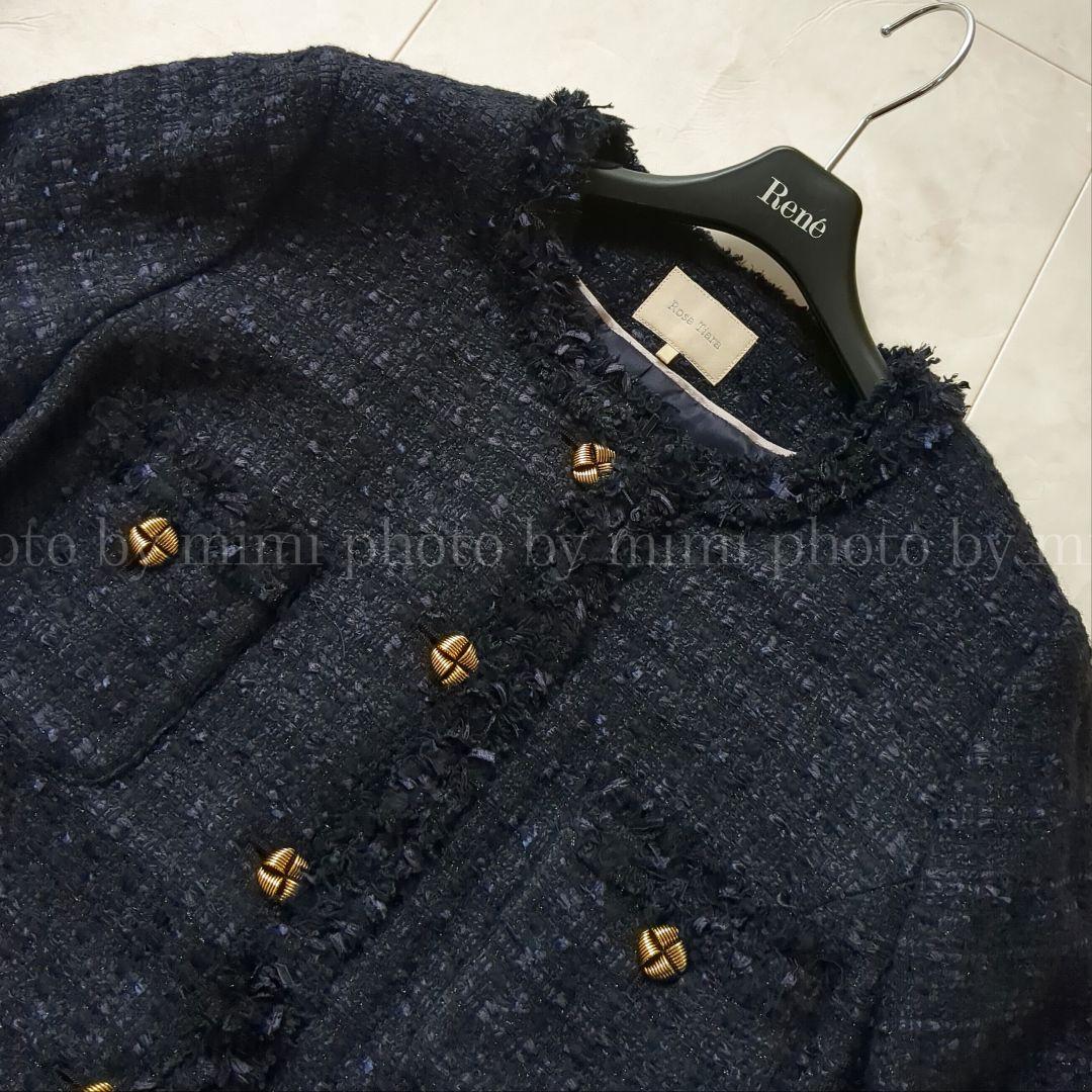 Rose Tiara*バンビーナツイードジャケット 大きいサイズ