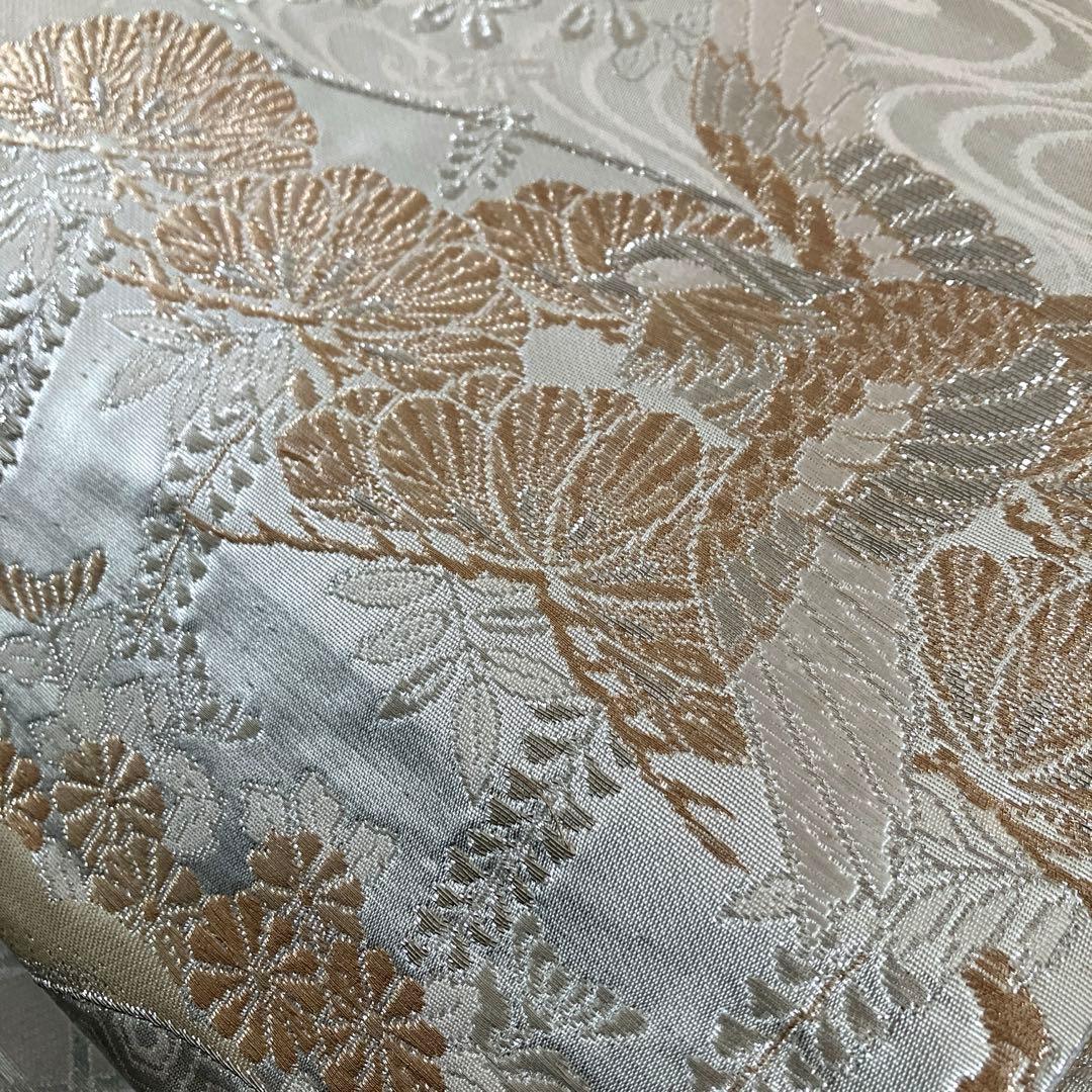 袋帯　ワンタッチ作り帯　マジックテープ　二重太鼓　正絹【美保姿】付け帯　全通柄