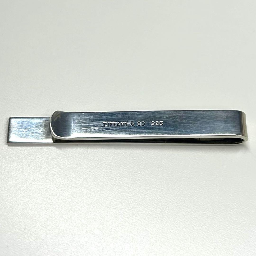 美品　Tiffany エンジンターン ネクタイピン シルバー925
