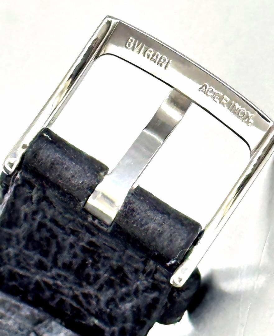 BVLGARI　ブルガリ　デイト　K18　BB26SGLD　時計　純正　黒