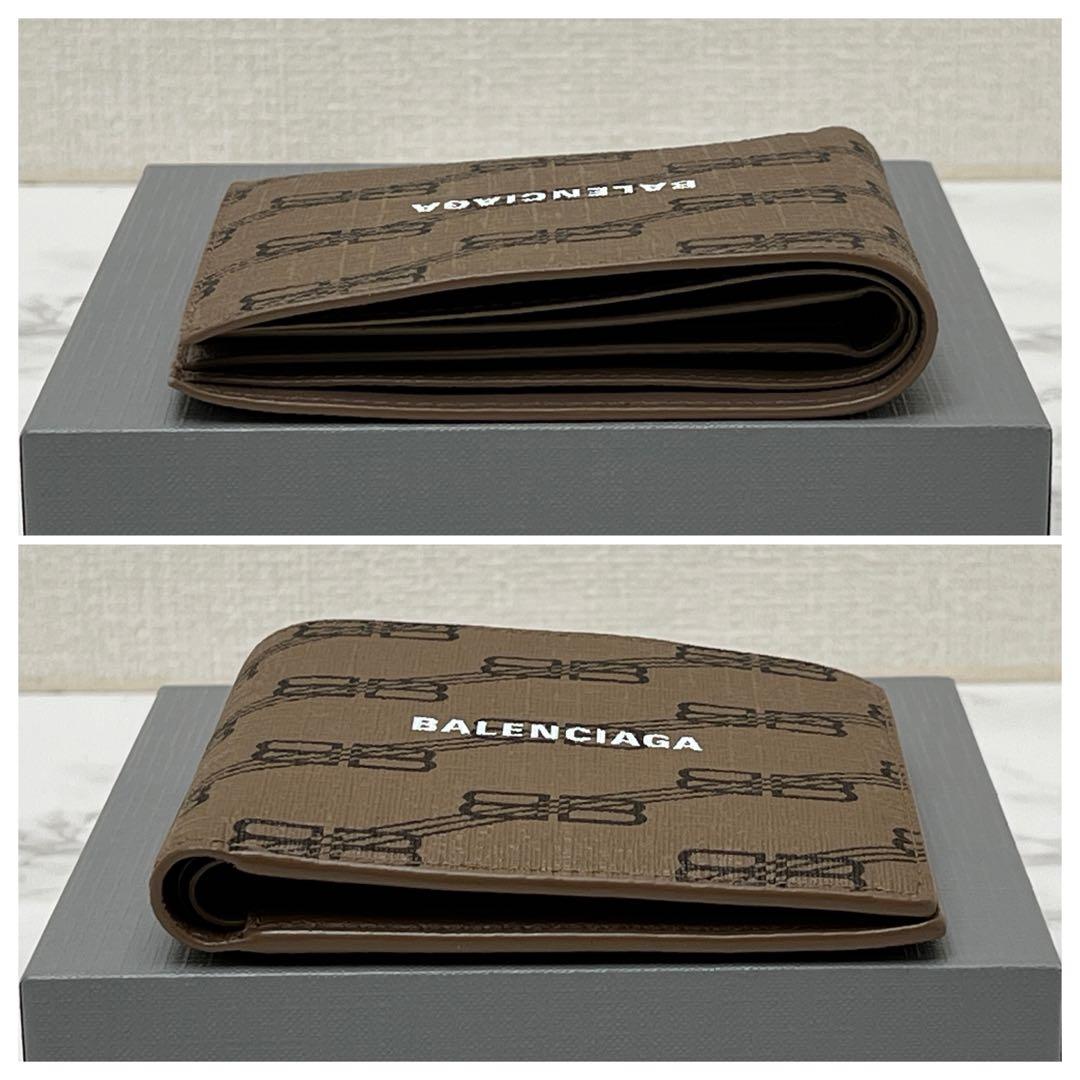 極美品 バレンシアガ シグネチャースクエアフォールドウォレット 折り財布