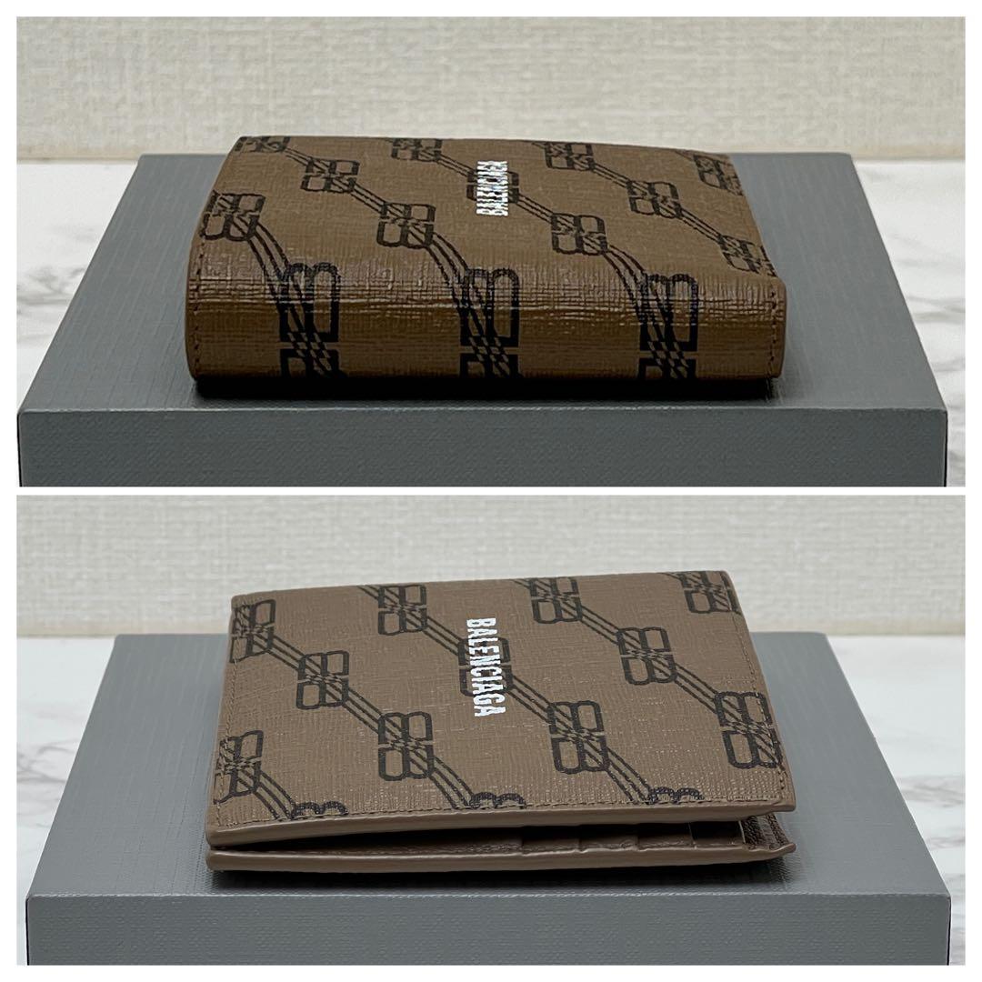 極美品 バレンシアガ シグネチャースクエアフォールドウォレット 折り財布