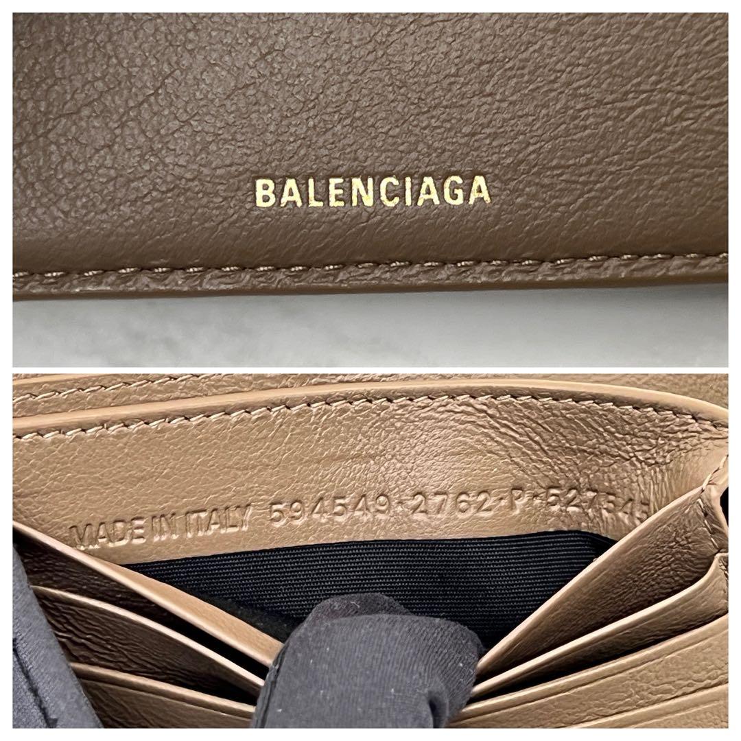 極美品 バレンシアガ シグネチャースクエアフォールドウォレット 折り財布