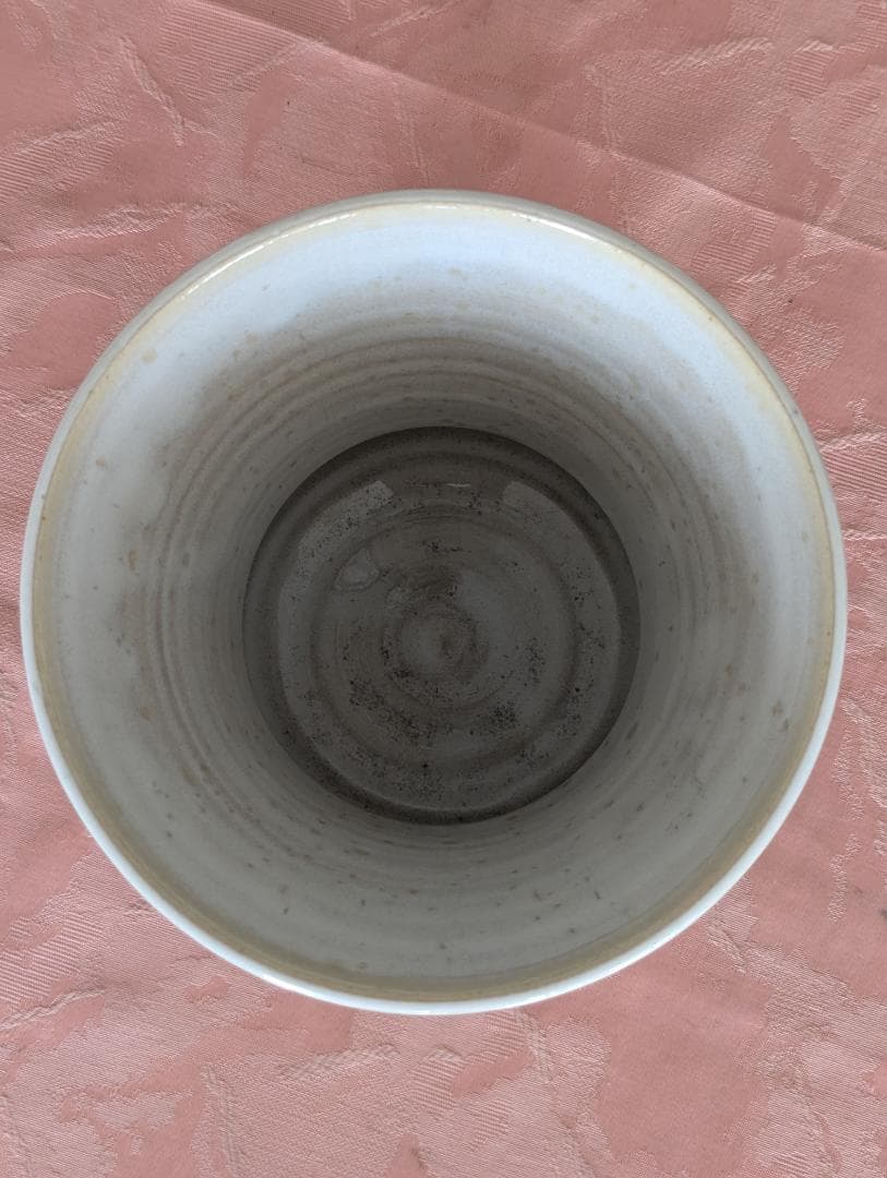 山村御流 赤膚焼き 広口花器