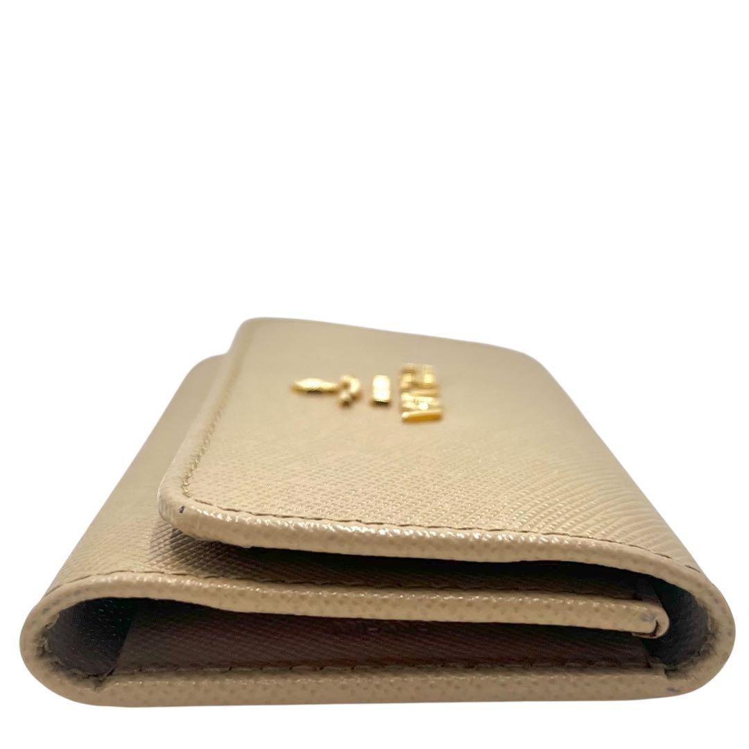 PRADA プラダ　6連キーケース　鍵　バイカラー　サフィアーノレザー