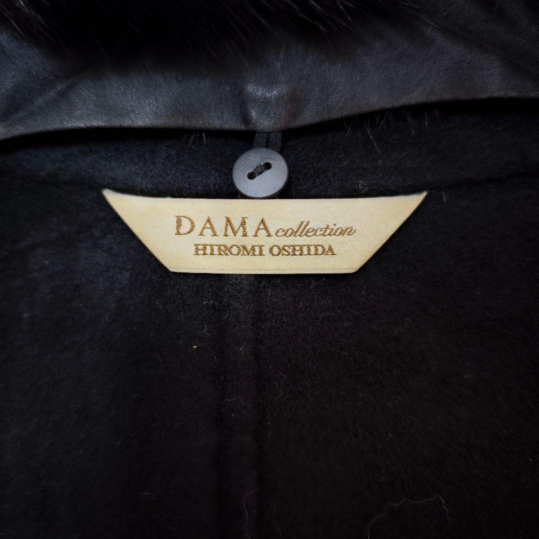 【極美品】ダーマコレクション カシミヤ100% ミンク毛皮 ポンチョ黒 L