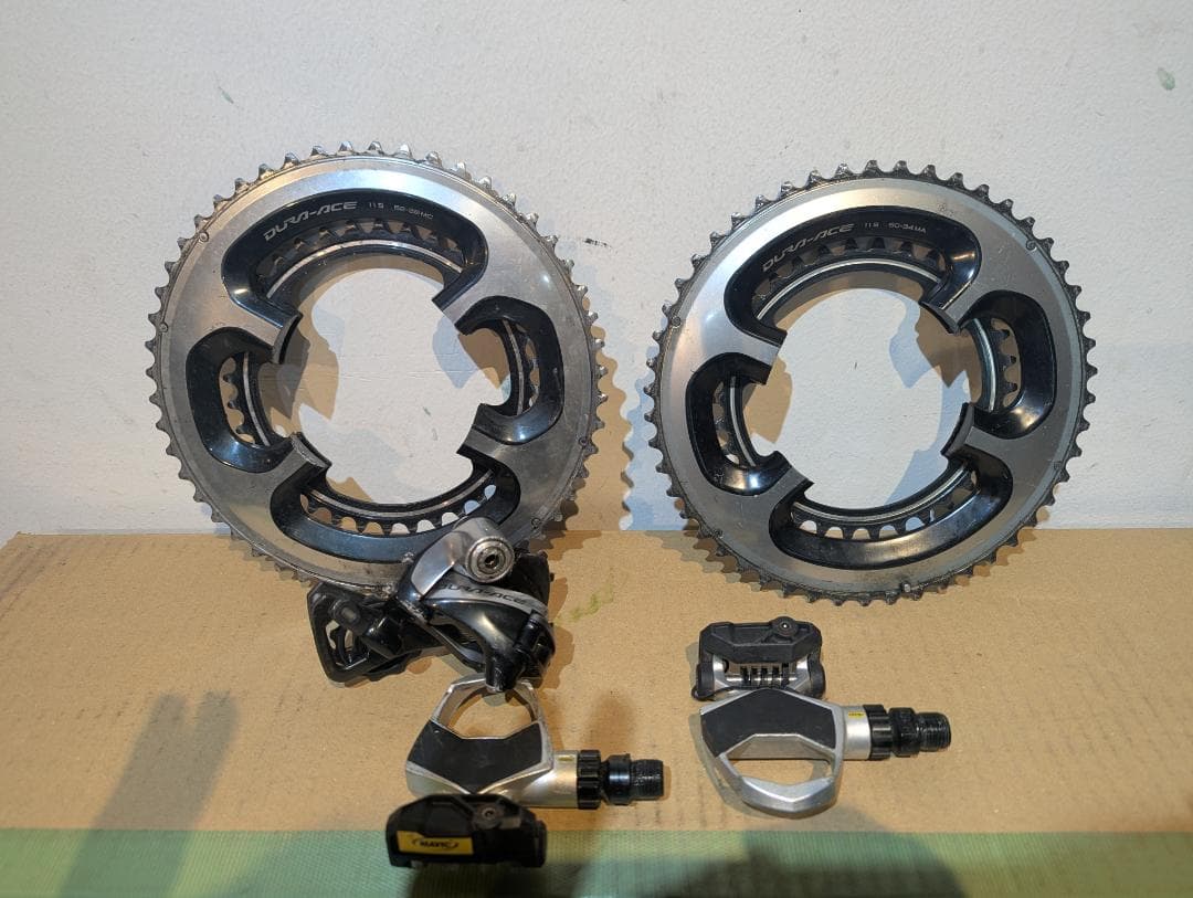 よ*様 R9000系 Dura-Ace RD チェーンリング ペダルセット