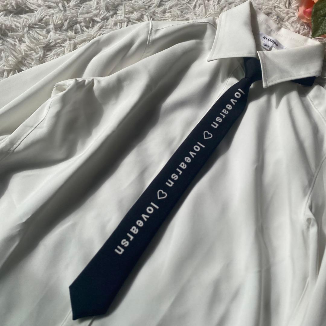 極美品arisana フレドリック- ライダース卒服165スーツ 黒　ロック調