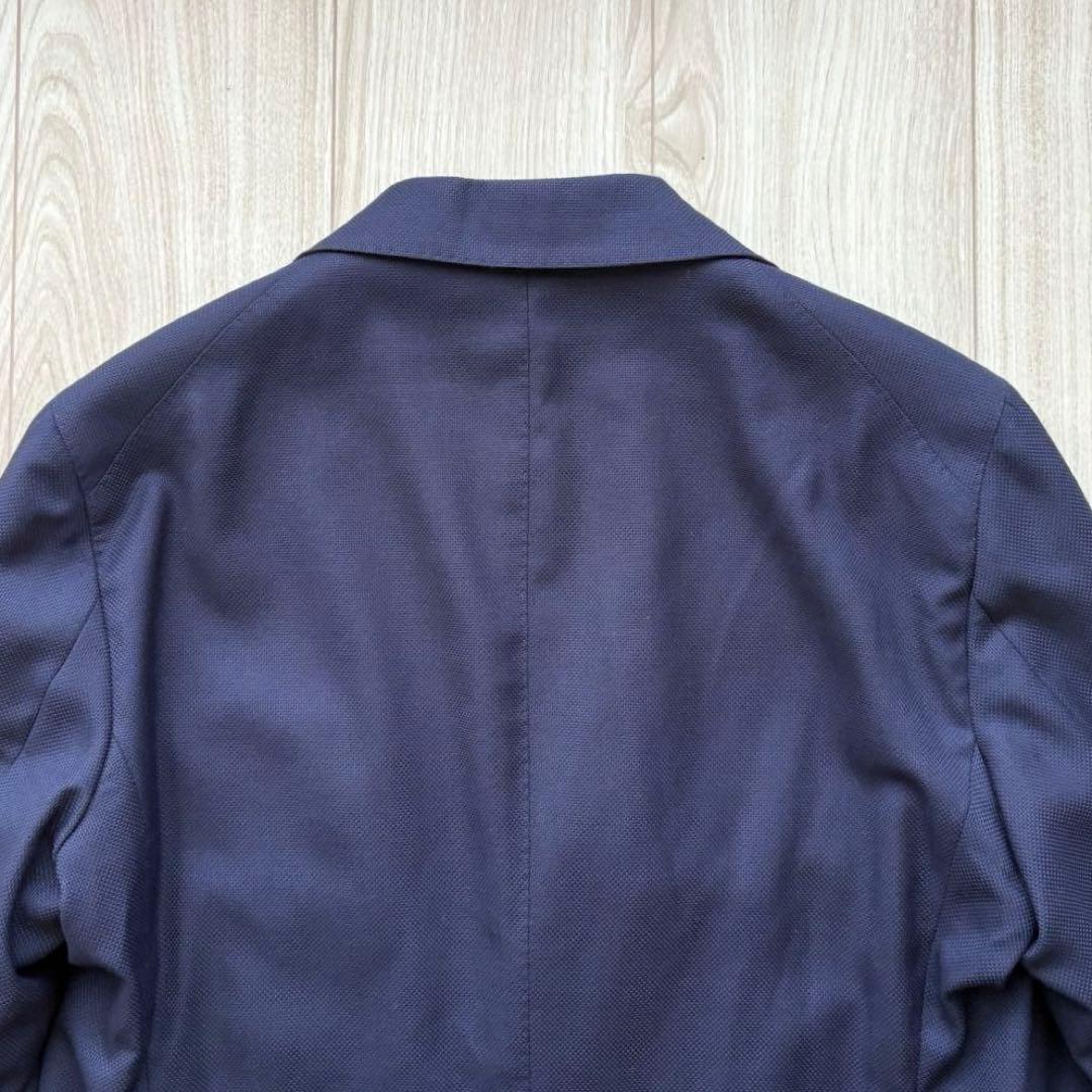 【美品】タリアトーレ アンコンジャケット ブレザー ホップサック ネイビー 48