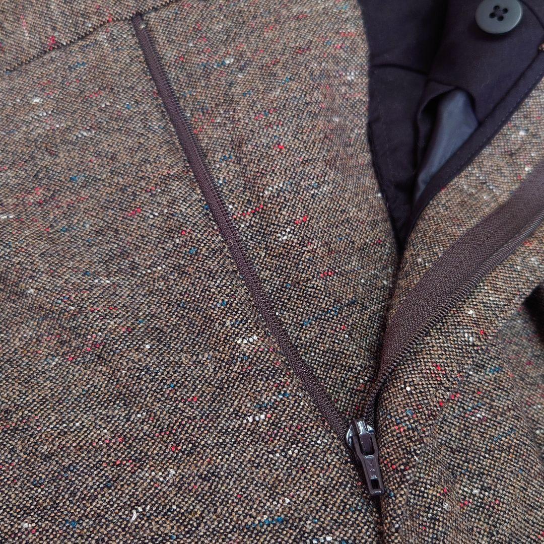 ADAM ET ROPE' ハードクロス 2プリーツ スラックス