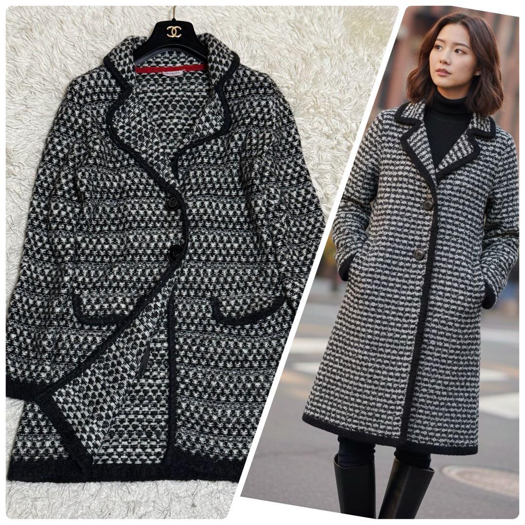 アルパカ混✨マックスマーラ &CO ニット ロングコート カーディガン M