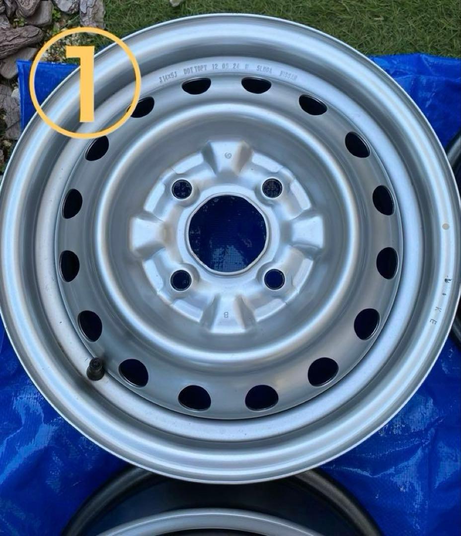 【純正】NV200 新車外し14インチ スチールホイール　4本