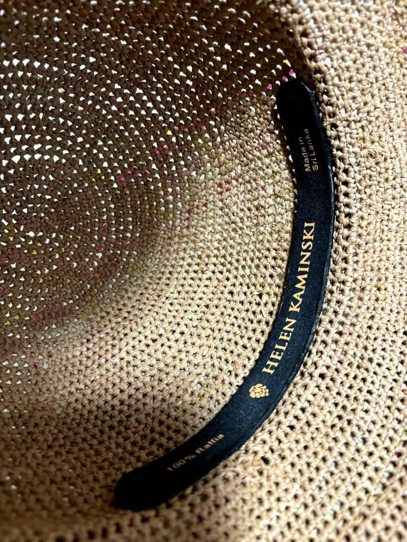ヘレンカミンスキー　麦わら帽子 ハット　ベージュブラウン