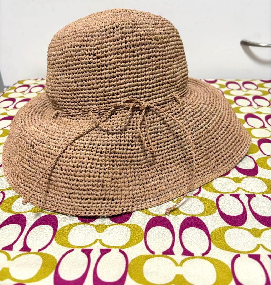 ヘレンカミンスキー　麦わら帽子 ハット　ベージュブラウン