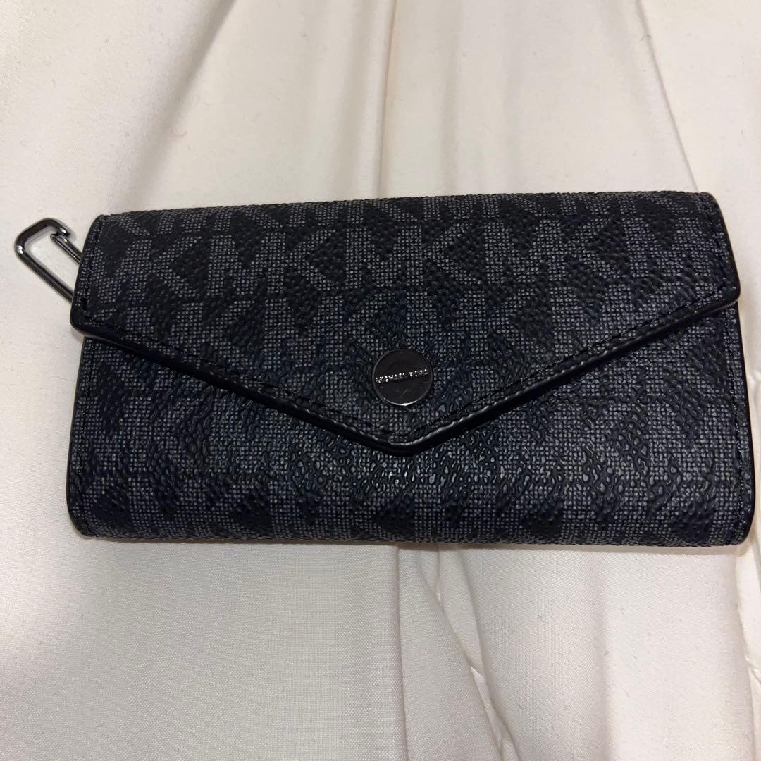 マイケルコース ロゴ キーケース ブラック MICHEAL KORS 新品