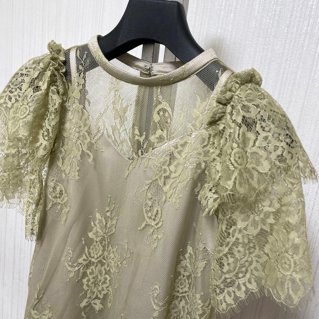 こじこじ 新品　リルアー　Lace layered scallop