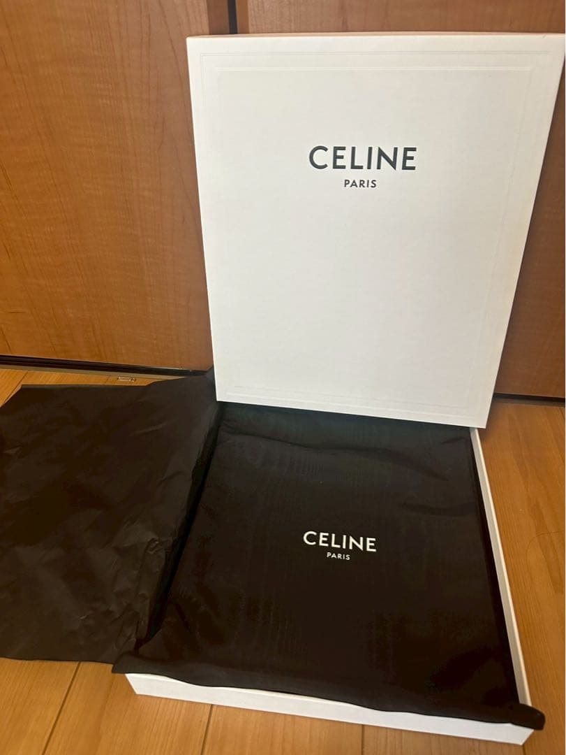 CELINE クラッチバッグ アイボリー/ブラック