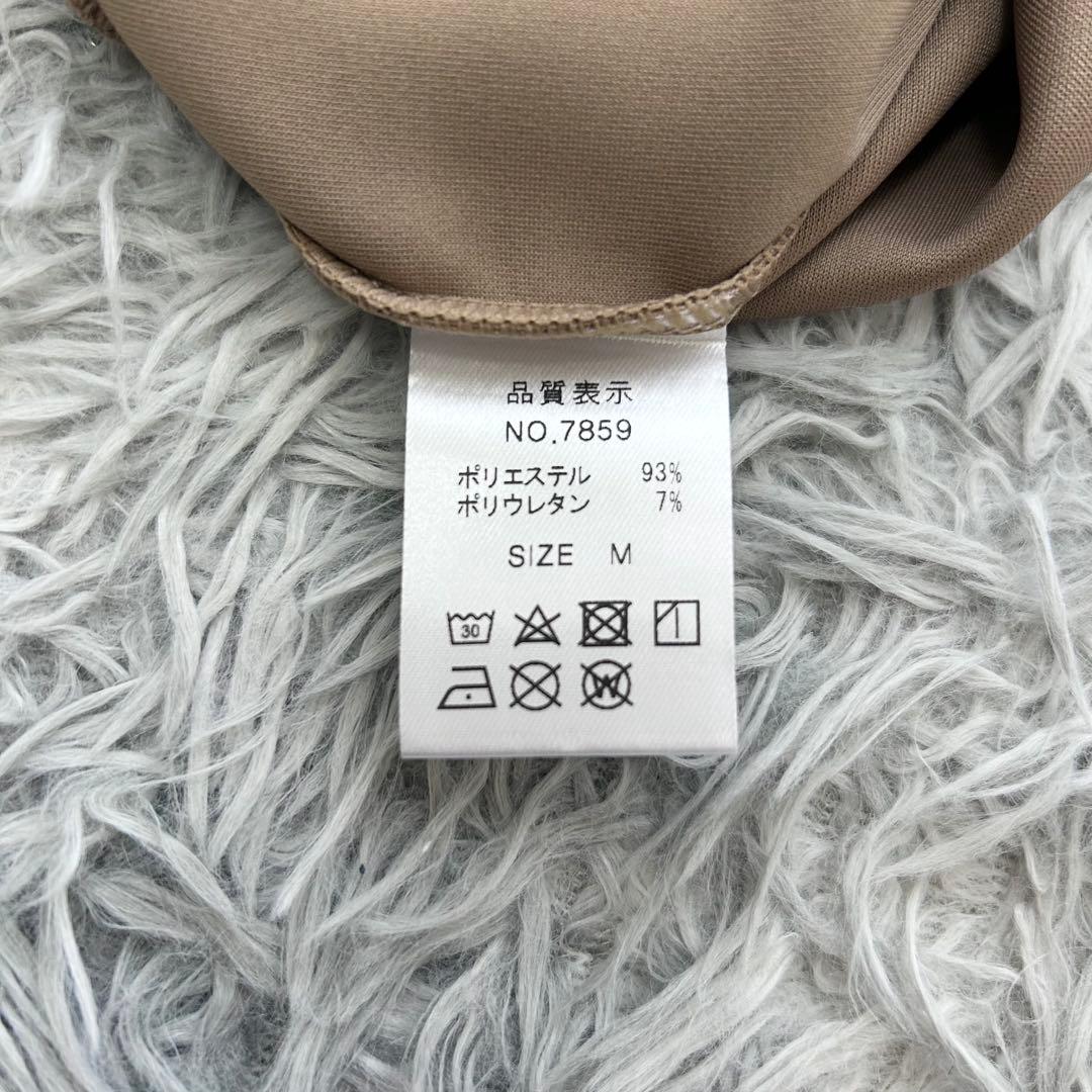 新品　デルソルゴルフ　セットアップ　スウェット　スカート　ヘリンボーン　ベージュ