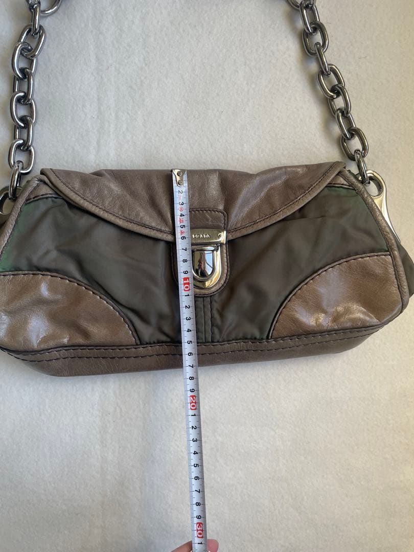 バッグ 00s prada archive leather bag y2k