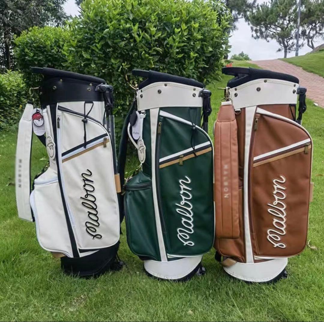 漁師キャディバッグ 帽子袋 ボーケイ キャディバッグ PUレザー スポーツ