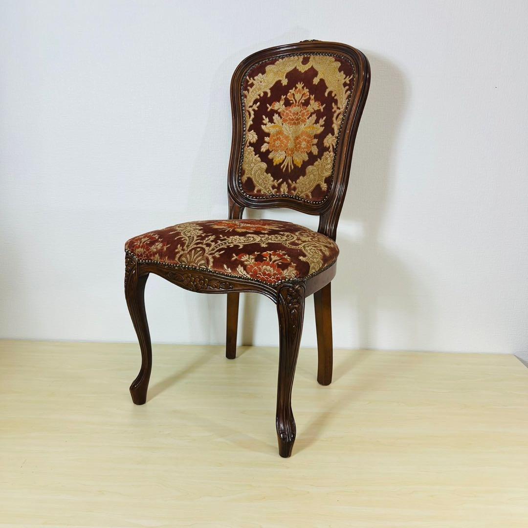 イタリア製 ダイニングチェアー 猫足 猫脚 椅子 イタリア家具 インテリア ②