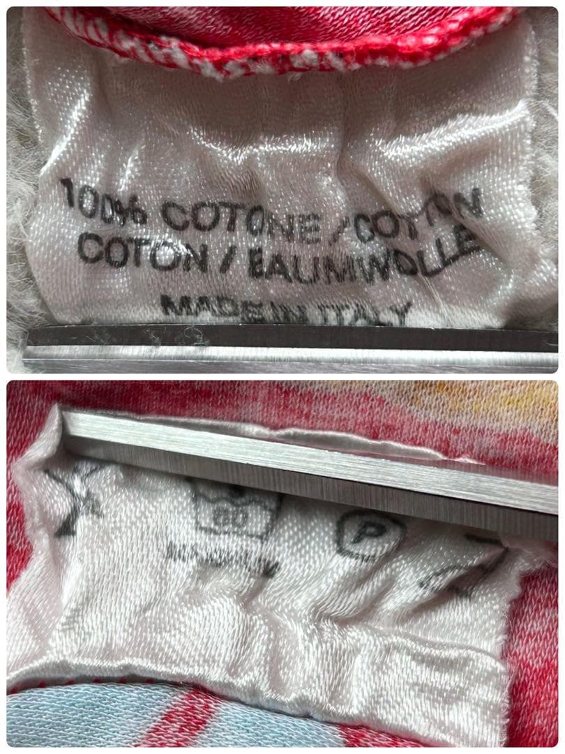 【美品】エルメス Tシャツ 気球 飛行船 大空の狂気 レッド M ヴィンテージ