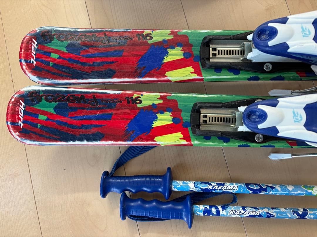 キッズ スキー板＆ブーツ スキーセット 7点