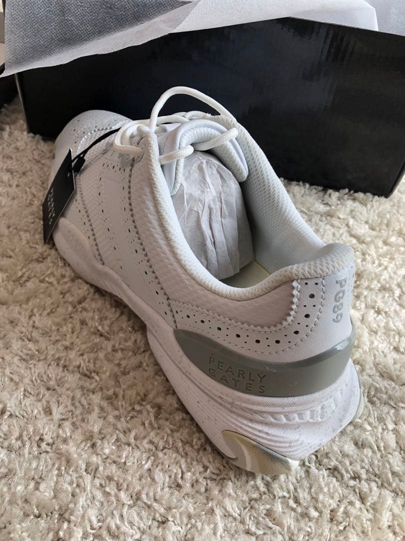 新品　パーリーゲイツ　26.5 ゴルフシューズ　ホワイトカラー