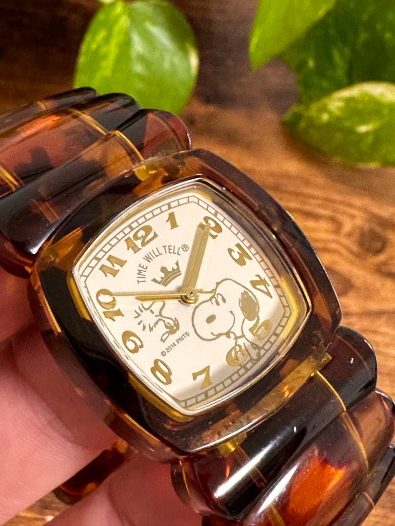 Time Will Tell NEWYORK スヌーピー 腕時計