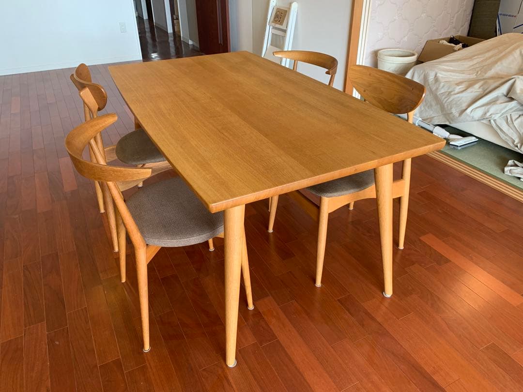 Kさま専用　飛騨高山　日進木工　無垢材　ダイニングチェア　②