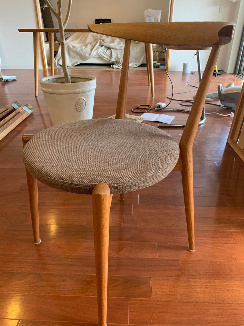 Kさま専用　飛騨高山　日進木工　無垢材　ダイニングチェア　②