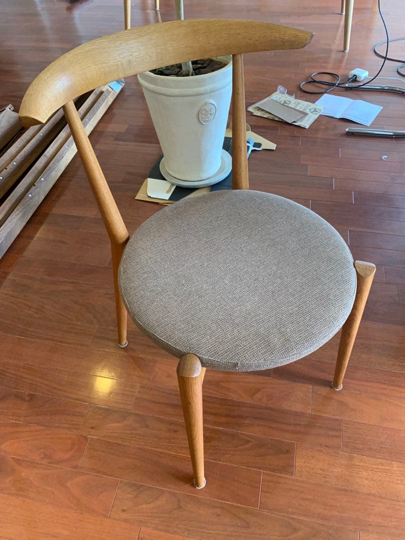 Kさま専用　飛騨高山　日進木工　無垢材　ダイニングチェア　②