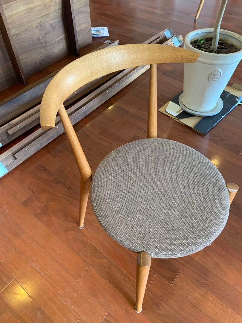 Kさま専用　飛騨高山　日進木工　無垢材　ダイニングチェア　②