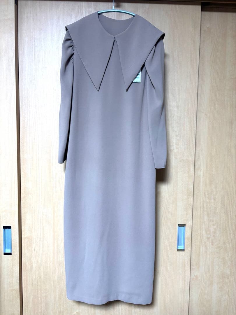 新品◎ルーニィ／oggiコラボ 2wayビッグカラーワンピース セレモニー