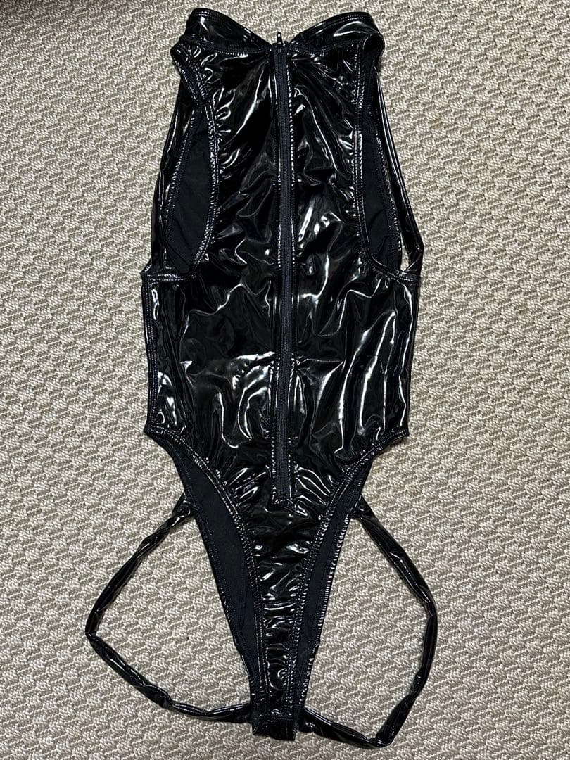 【パルフェット】エナメルハイネックバインダーTback M