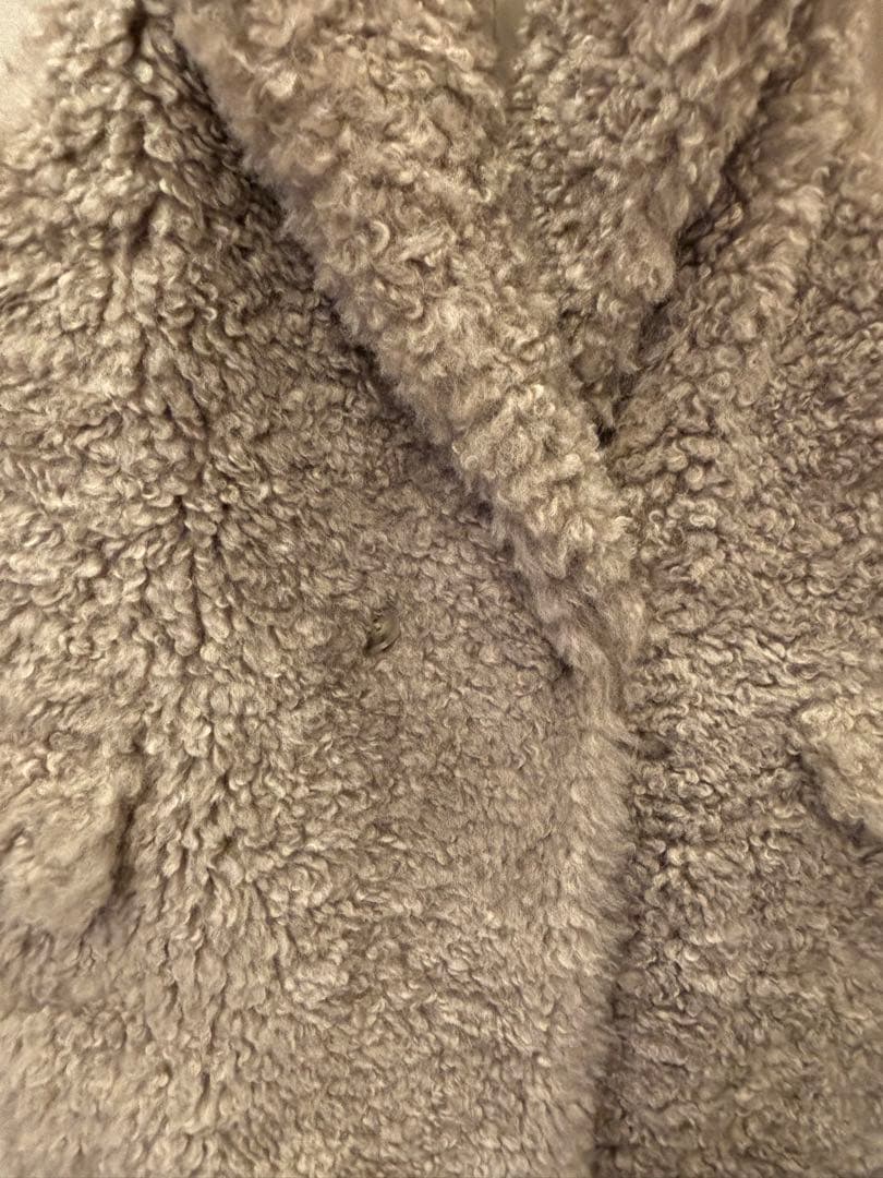 【2024AW・美品】　CADUNE カデュネ　ボアジレ　ベージュ 38サイズ