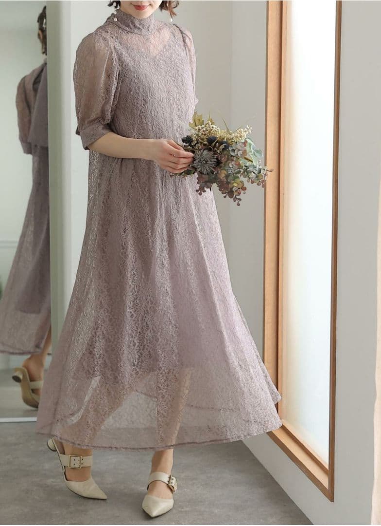 【しゅ】etoll.インナー付きバックリボンレース