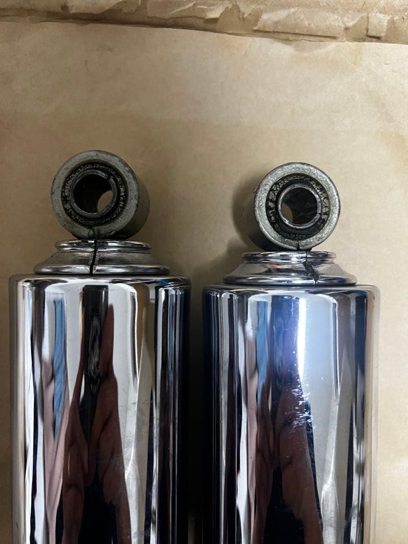 ハーレー　ショベル　純正　リア　サスペンション　12インチ　フルカバー