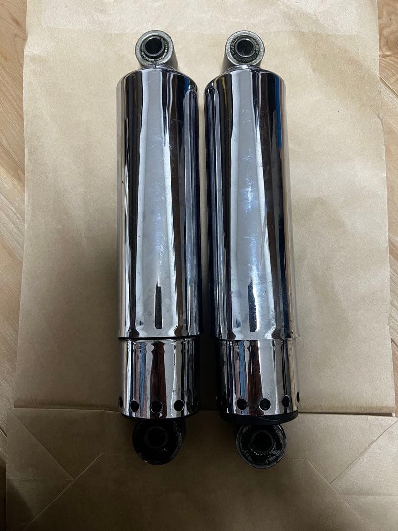 ハーレー　ショベル　純正　リア　サスペンション　12インチ　フルカバー