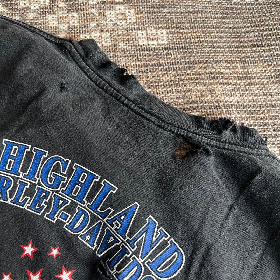 vintage Harley Davidson フェード ダメージ ボロ TEE